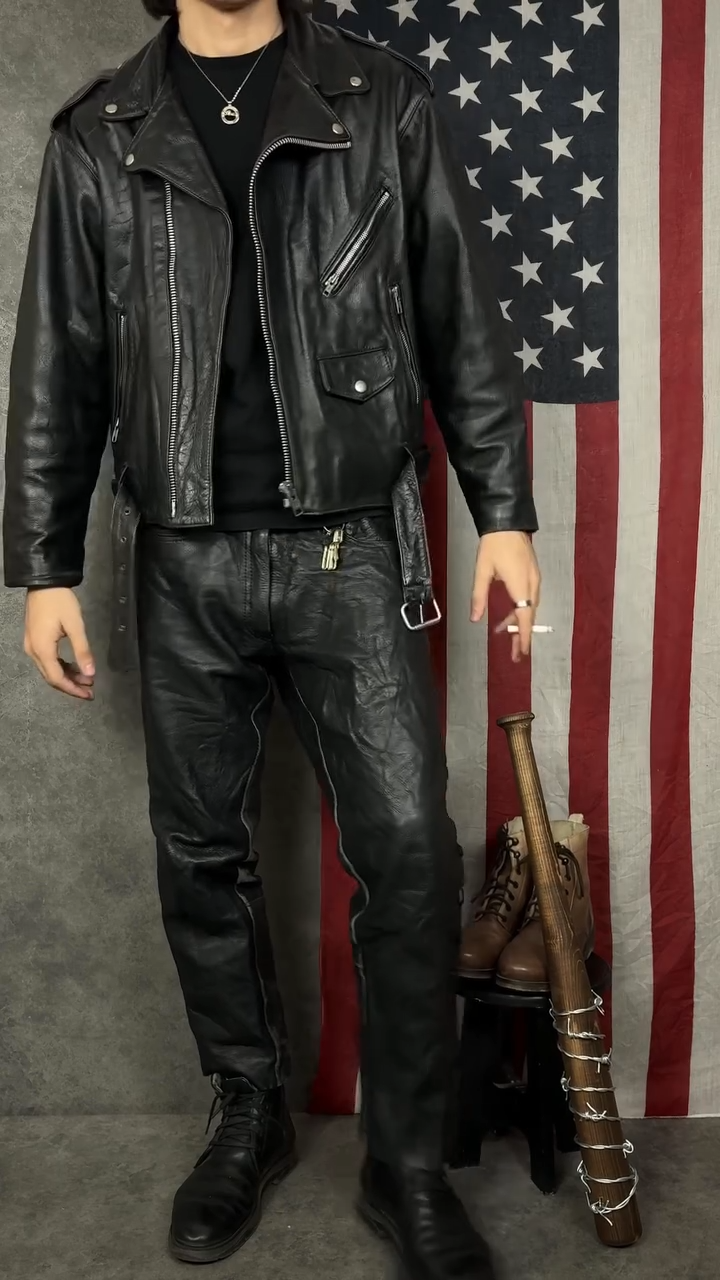 Men’s Motorcycle PU Leather Jacket – Casual Streetwear Outerwear for Everyday Style