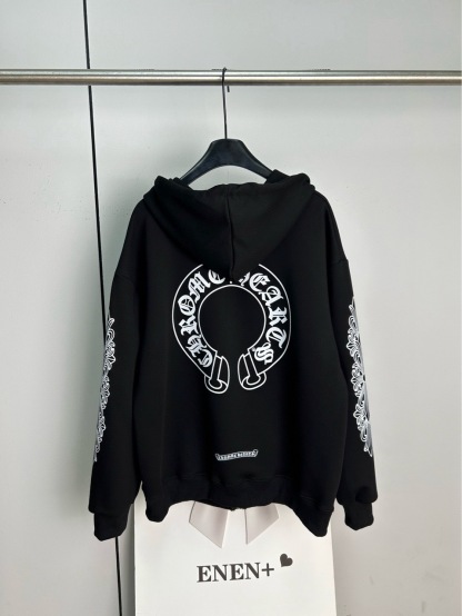 Autumn Winter New Men's Cross Hoodie Zip-Up Cotton Jacket Classic Minimalist Streetwear