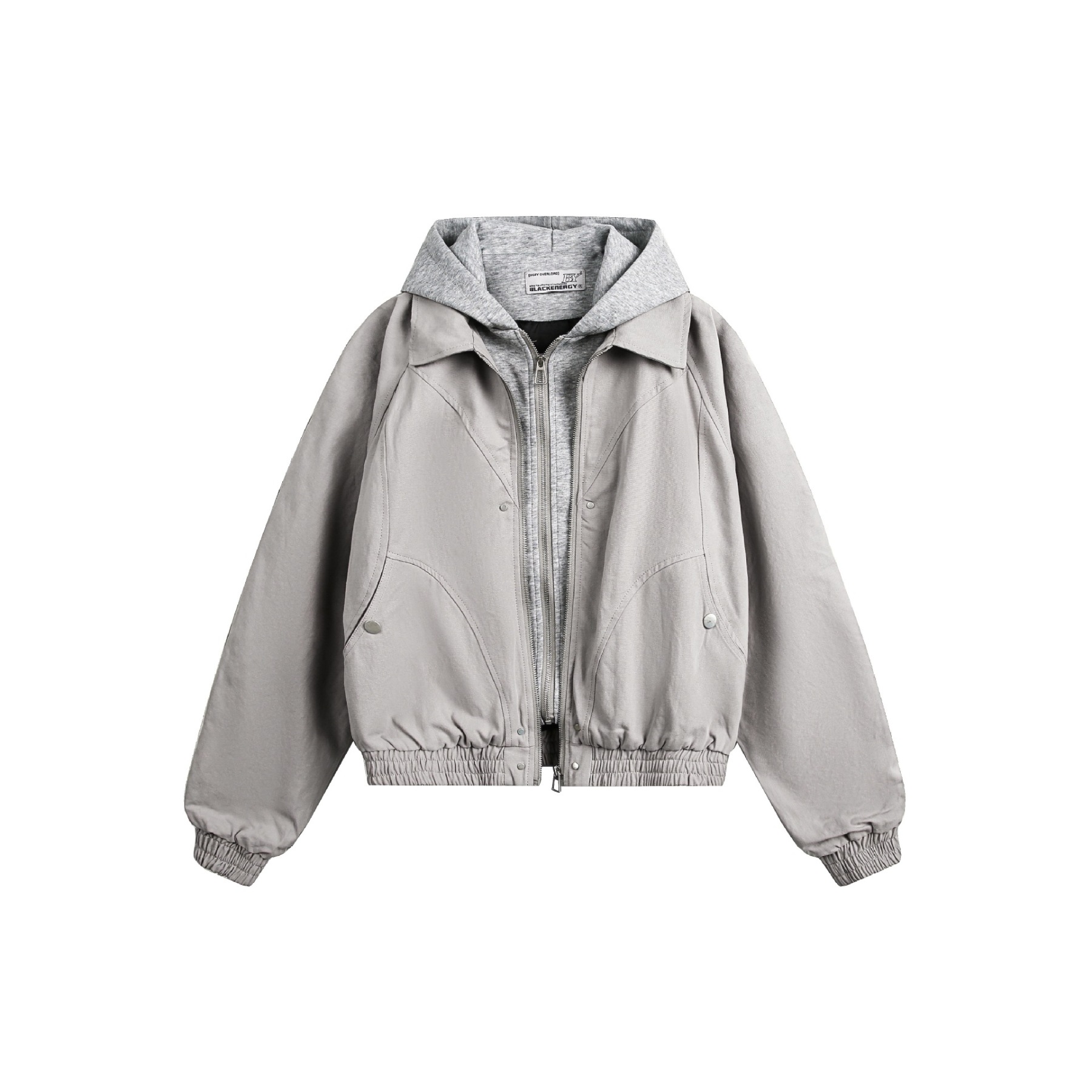 Vintage Washed Canvas Short Jacket | Unisex Street Style Layered Look Jacket for Spring & Fall
