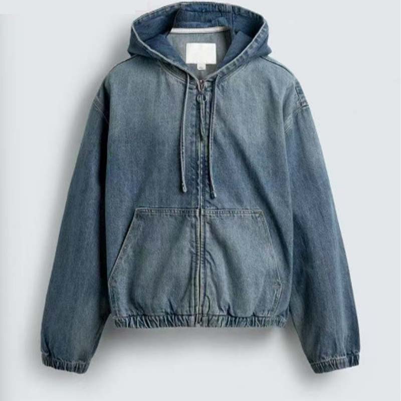 Early Autumn Vintage Cotton Hooded Jacket for Men | Retro Casual Outerwear