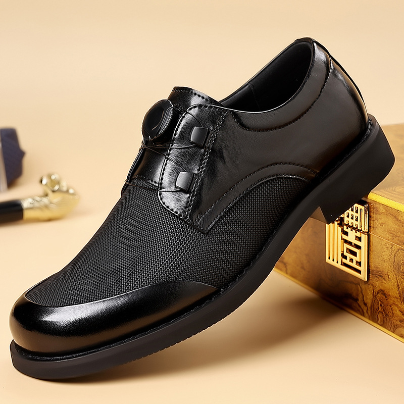 Men's Leather Loafers, Slip On Casual Shoes With Twist Lock, Lightweight Driving Shoes, Anti-Odor Slip On Casual Dress Shoes, Loafers for Travel