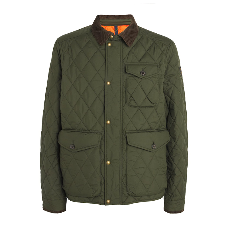 Men's Quilted Workwear Jacket, Classic Old Money Style Winter Coat