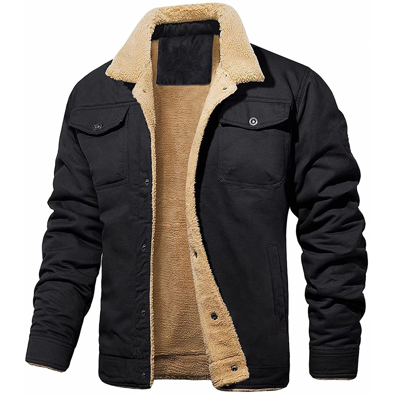 Men's Padded Cargo Casual Jacket
