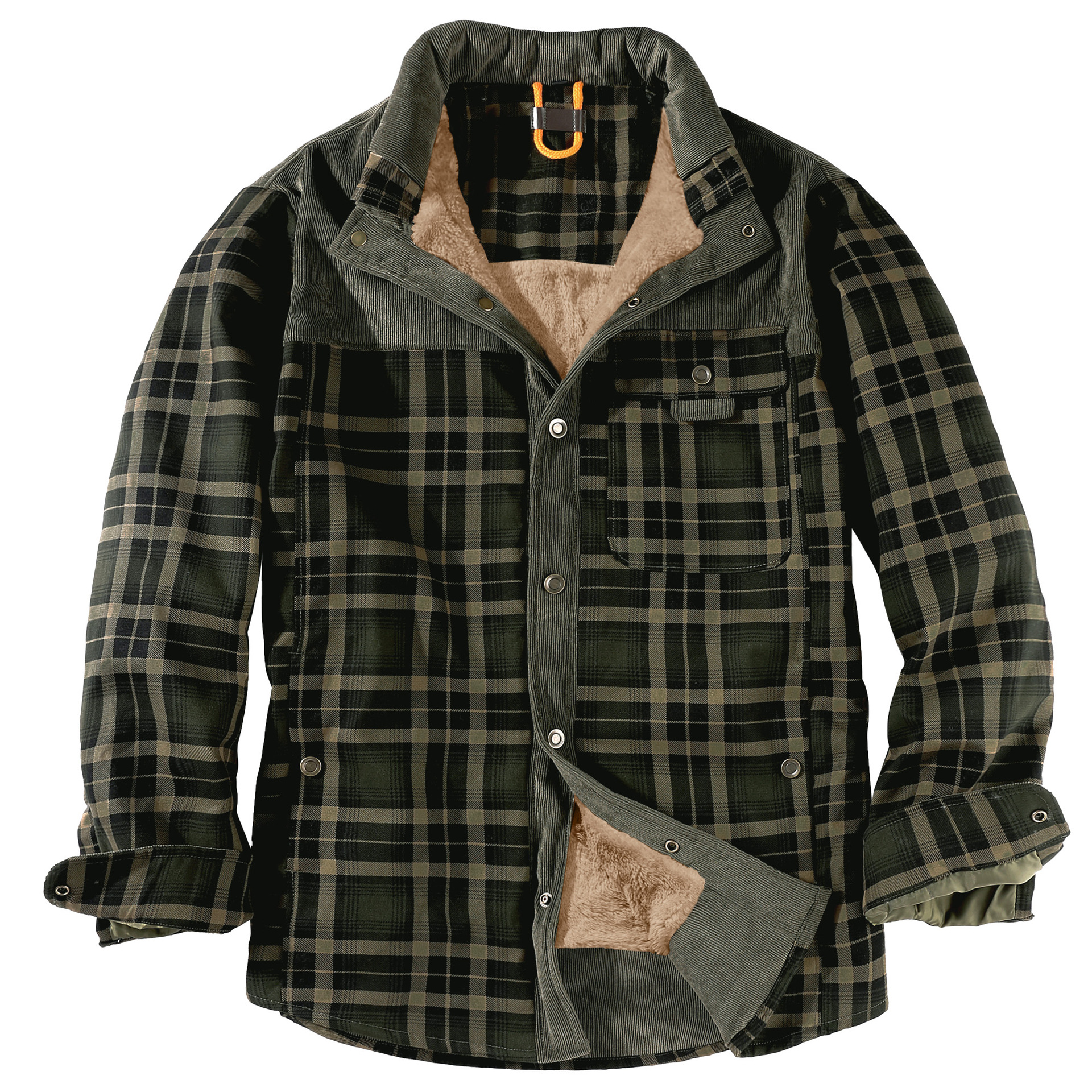 Men's Plaid Thermal Jacket