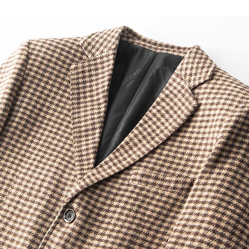 Men’s Casual Plaid Blazer Jacket for Spring and Fall | Slim Fit Stylish Versatile Suit Coat for Business and Leisure