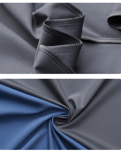 Men’s Wrinkle-Free Dress Shirt High-End Business Long Sleeve Ice Silk Shirt for Spring and Fall