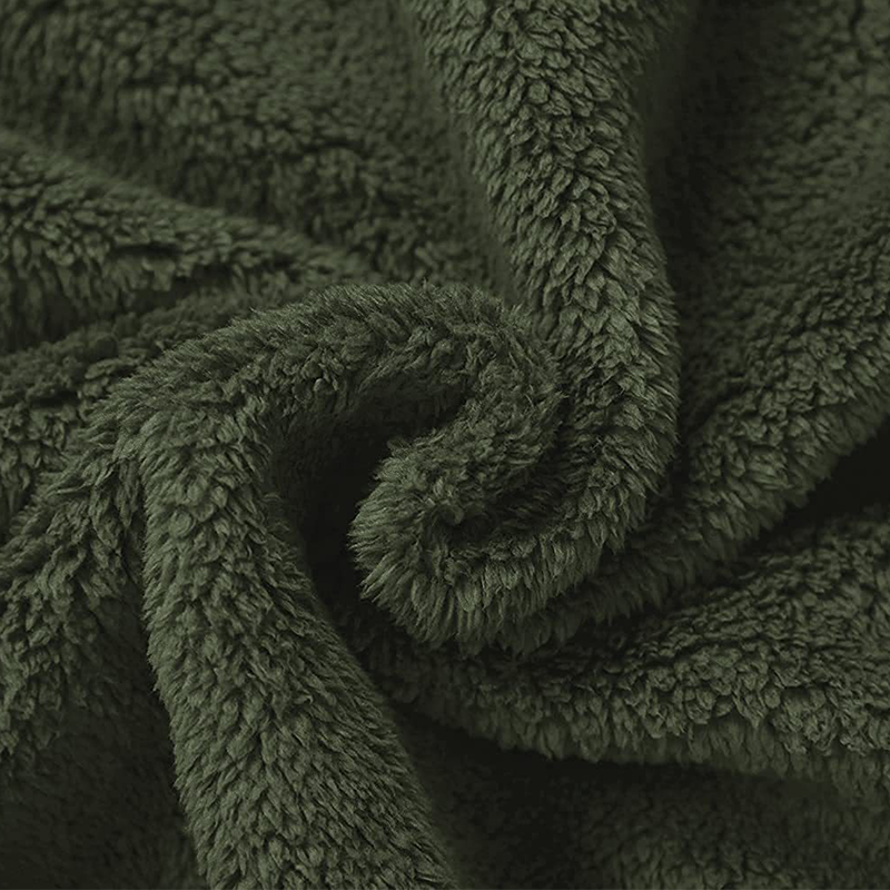 Minimalist Men's Warm Plush Jacket Coat, Solid Color Stand Collar Zip Front Sweatshirt, Casual Fall Winter Outerwear for Everyday Wear