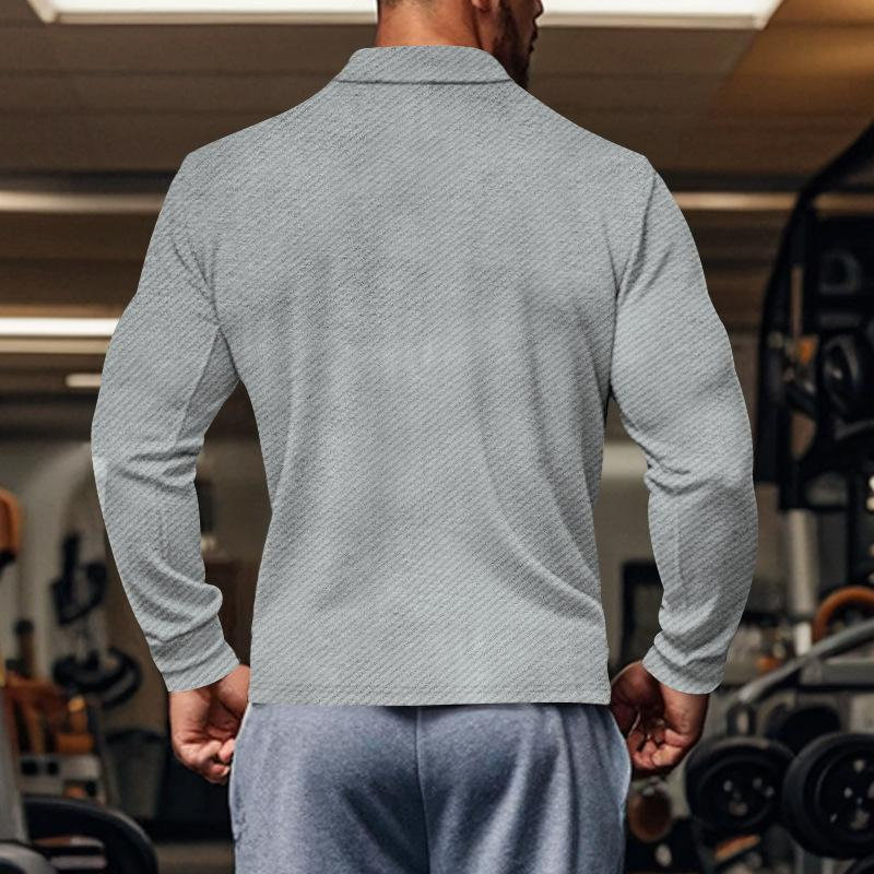 Men's Casual Twill Lapel Single Breasted Long Sleeve Shirt Jacket