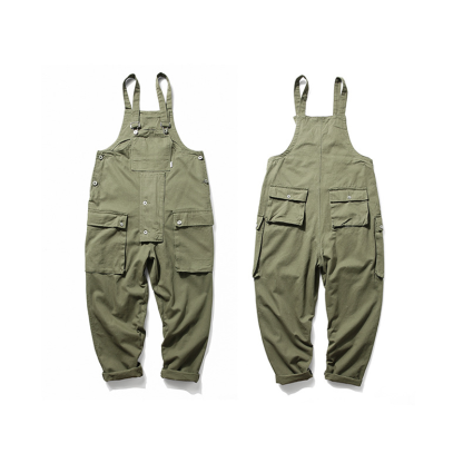 Men's Heavyweight American Casual Vintage Overalls - 840gsm Cotton Workwear Bib, Amekaji Vintage Utility Jumpsuit