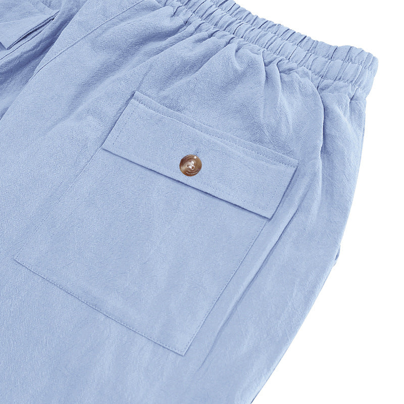 Men's Summer Loose Solid Color Casual Pants