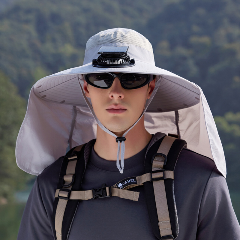 【24-Hour Shipping Out】Solar Powered Cooling Fan Hat For Men