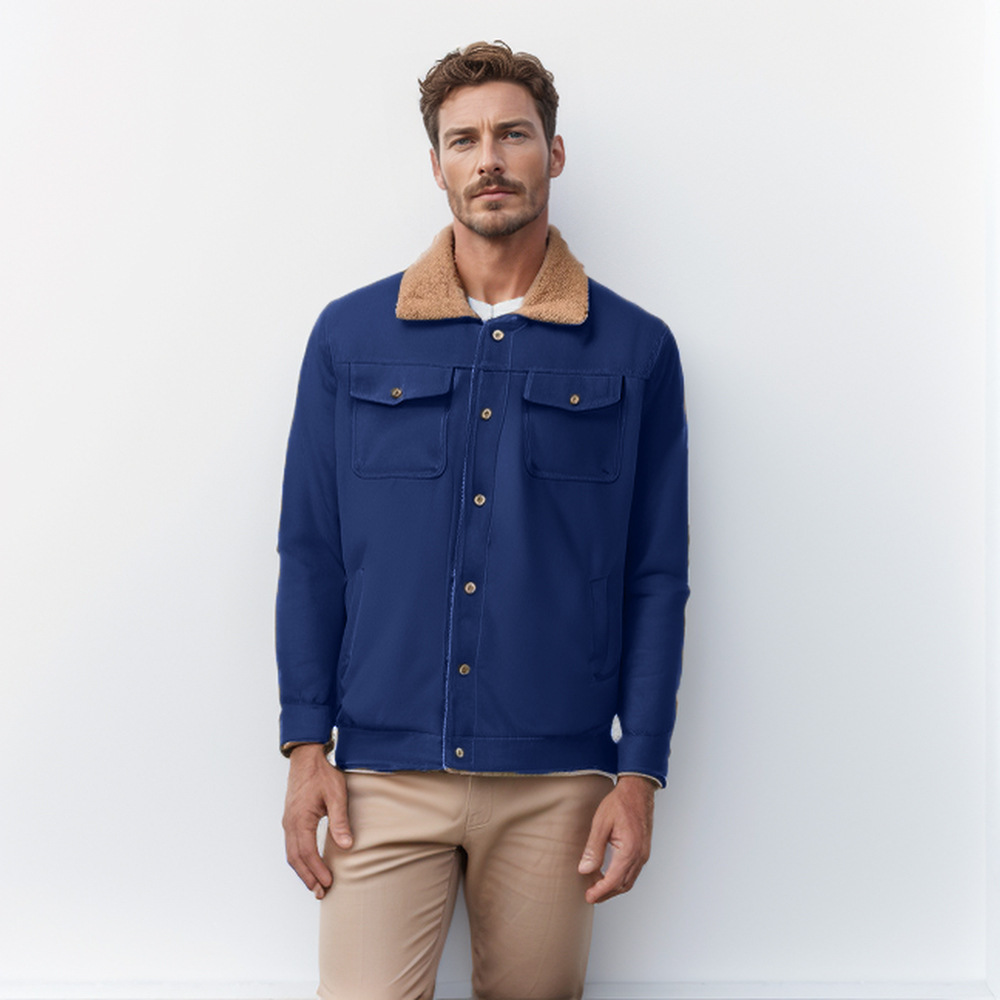 Men's Padded Cargo Casual Jacket