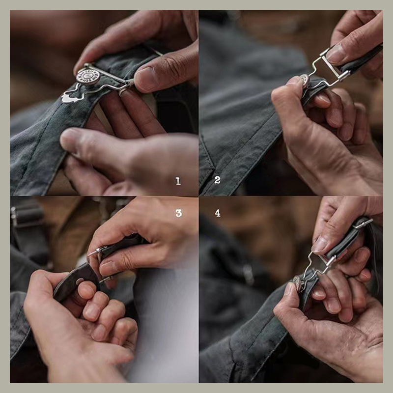 Men's Heavy Duty 1000gsm Cotton Work Clothes - Straight Leg Utility Pants With Adjustable Suspenders And 8+ Multi-Function Pockets