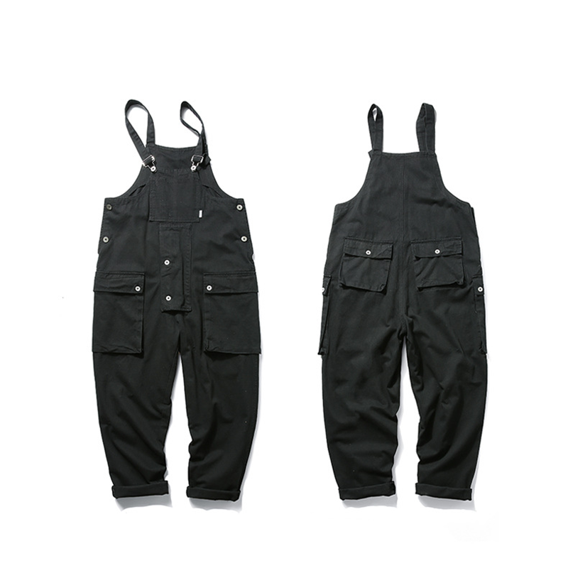 Men's Heavyweight American Casual Vintage Overalls - 840gsm Cotton Workwear Bib, Amekaji Vintage Utility Jumpsuit