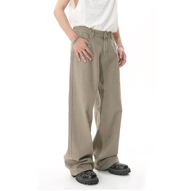 Men's Straight Loose Minimalist Jeans