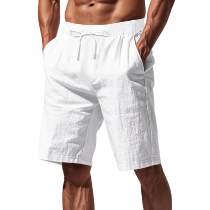 Men's Linen Summer Vacation Beach Shorts