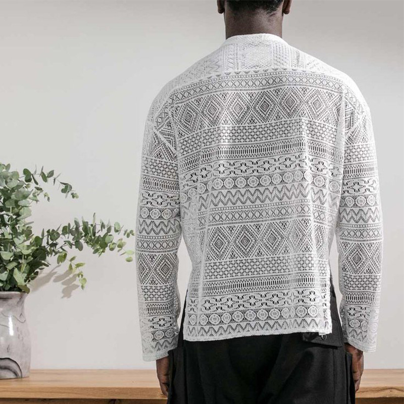 Summer Men's Casual Set - Breathable Long Sleeve Shirt And Stylish Shorts