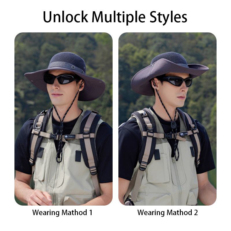 【24-Hour Shipping Out】Men's Wide Brim UPF50+ Breathable Fishing Hat