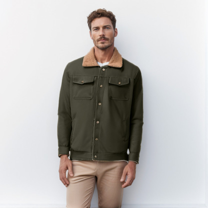 Men's Padded Cargo Casual Jacket