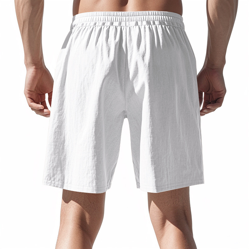 Men's Linen Summer Vacation Beach Shorts