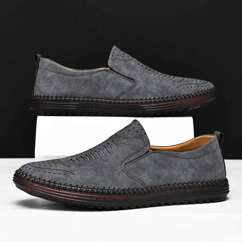 Men's Breathable Casual Derby Shoes, Lightweight Comfort, For Office & Daily Wear