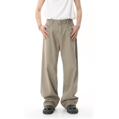Men's Straight Loose Minimalist Jeans