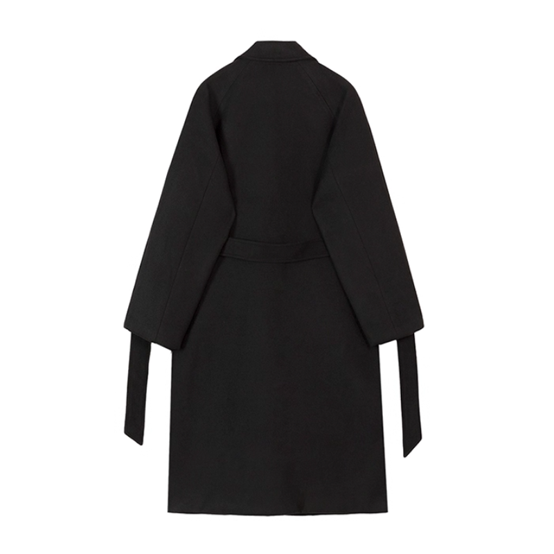 Men's Over Knee-length Blended Coat, Thick and Warm Winter Men's Windbreaker, Classic Business Casual Windbreaker