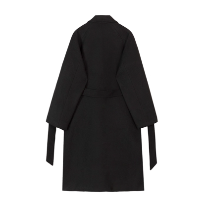 Men's Over Knee-length Blended Coat, Thick and Warm Winter Men's Windbreaker, Classic Business Casual Windbreaker