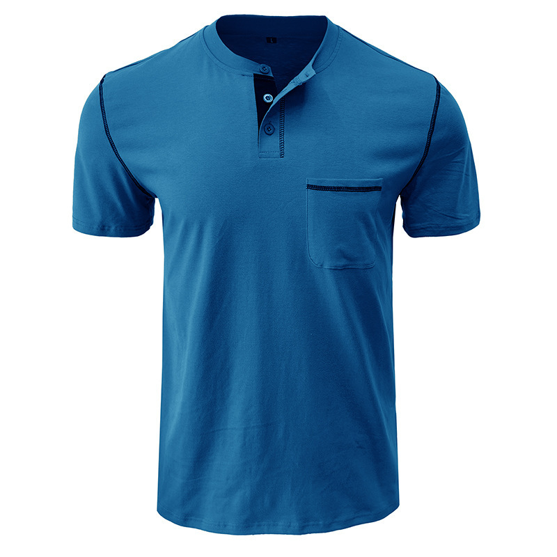 Men's Short Sleeve Classic Henley Is Versatile, Comfortable And Durable