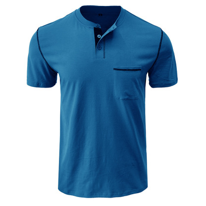 Men's Short Sleeve Classic Henley Is Versatile, Comfortable And Durable