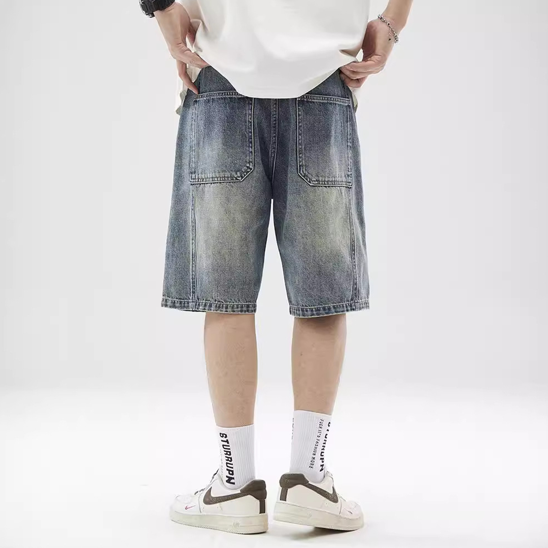 Men's Summer Ripped Denim Shorts