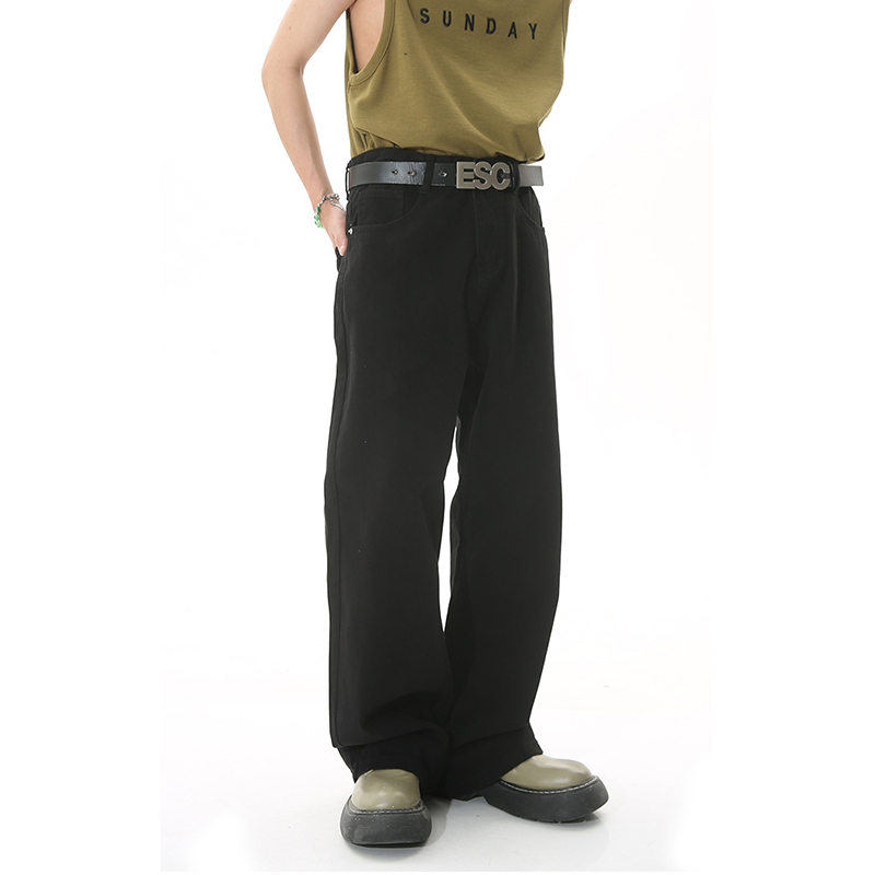 Men's Straight Loose Minimalist Jeans