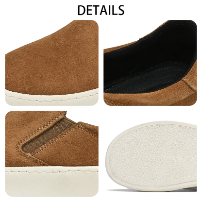2025 Premium Suede Slip-On Loafers for Men, Men's Ultra-Light Slip-On Sneakers, Casual Suede Driving Shoes for Men, Lightweight Minimalist Comfort Shoes