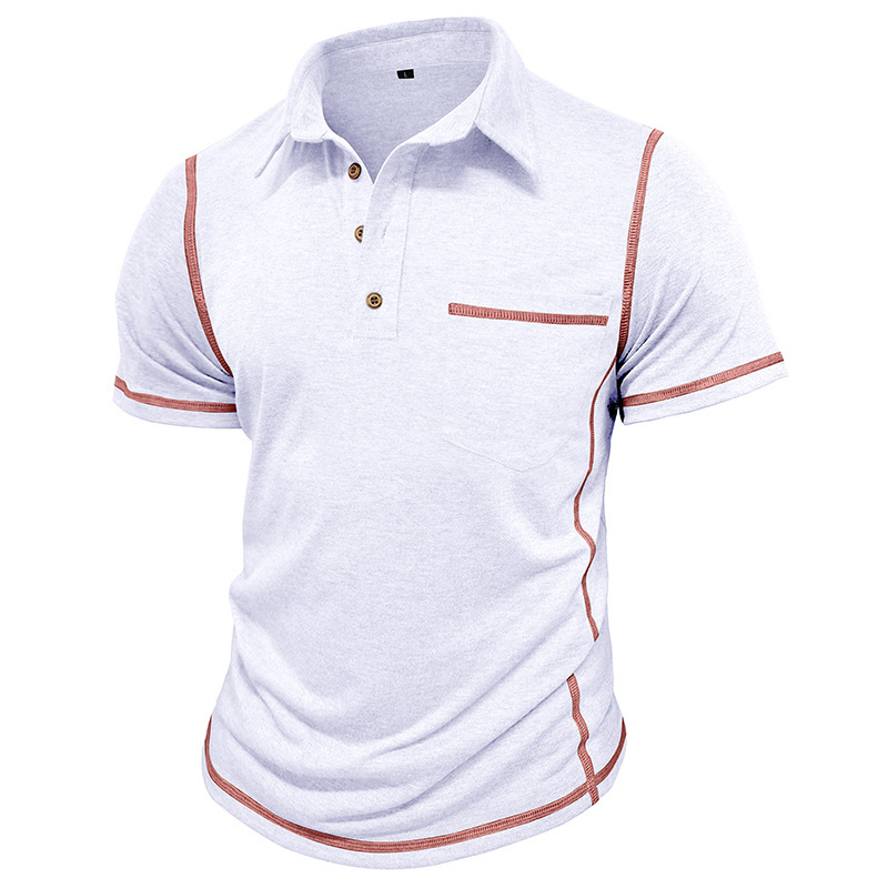 Vintage Comfortable Henley Shirt POLO Shirt New Lapel T-Shirt Casual Vintage Fashion