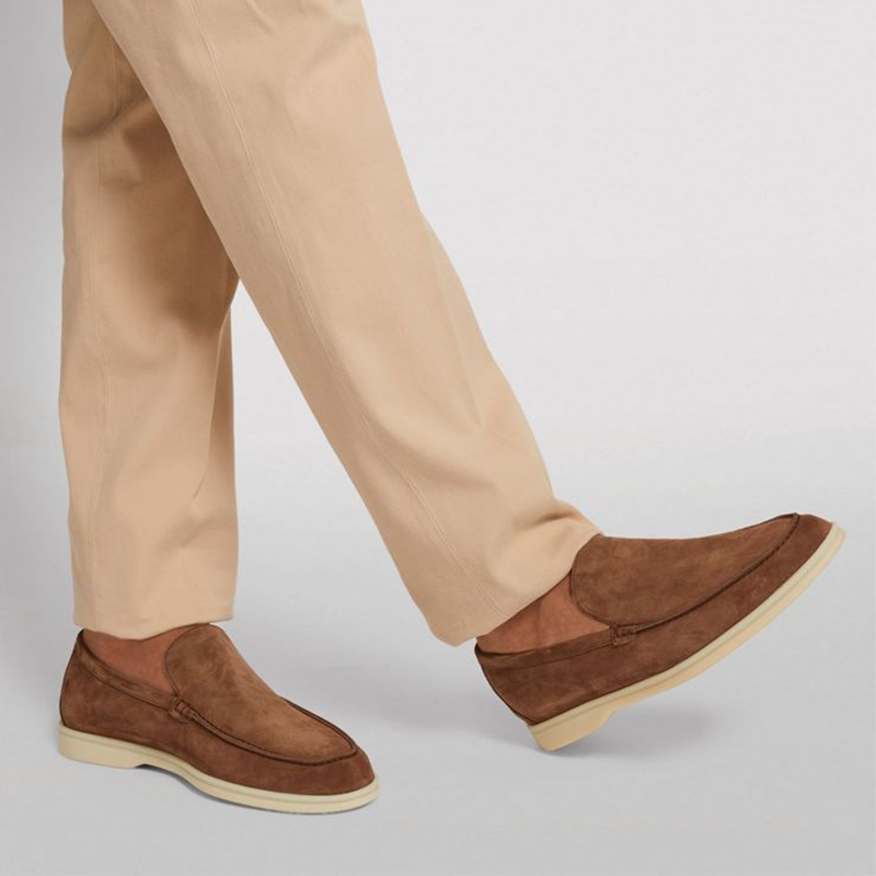 Men's Summer Breathable Slip-On Loafers，Casual Driving Shoes All-Day Comfort