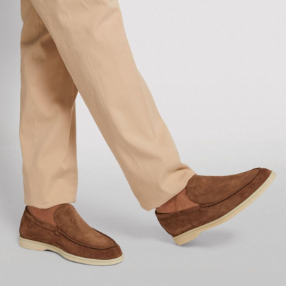 Men's Summer Breathable Slip-On Loafers，Casual Driving Shoes All-Day Comfort