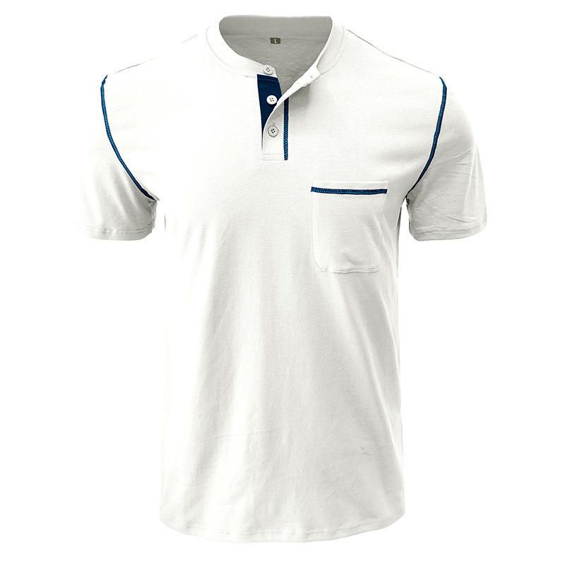 Men's Short Sleeve Classic Henley Is Versatile, Comfortable And Durable