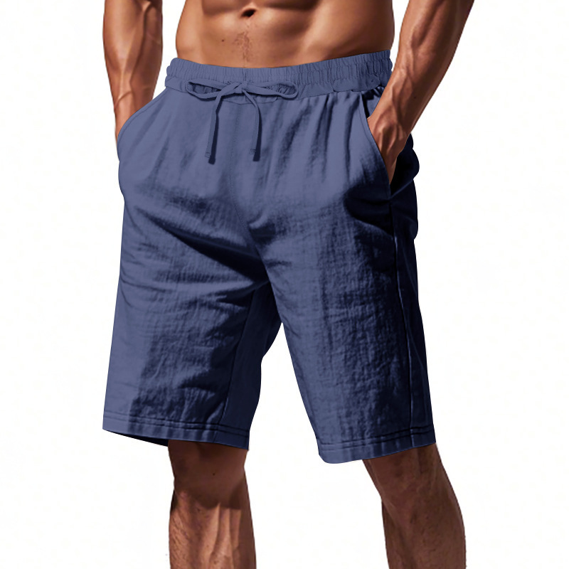 Men's Linen Summer Vacation Beach Shorts