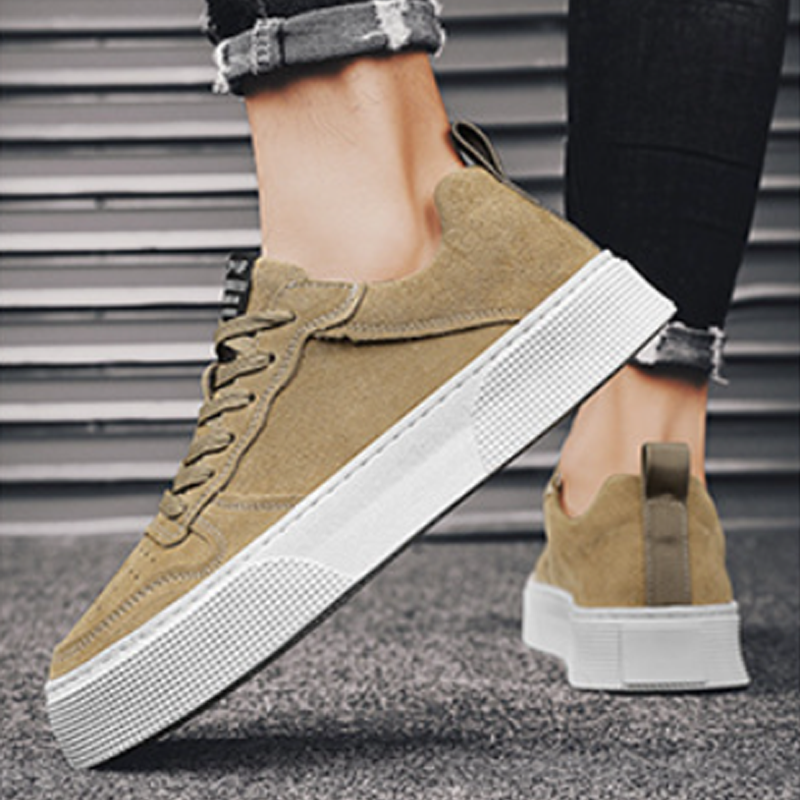 Classic Men's Casual Sneakers, Breathable Comfortable Walking Shoes, Non-Slip Thick Sole Lightweight Tennis Shoes for Gym Workout and Daily Wear