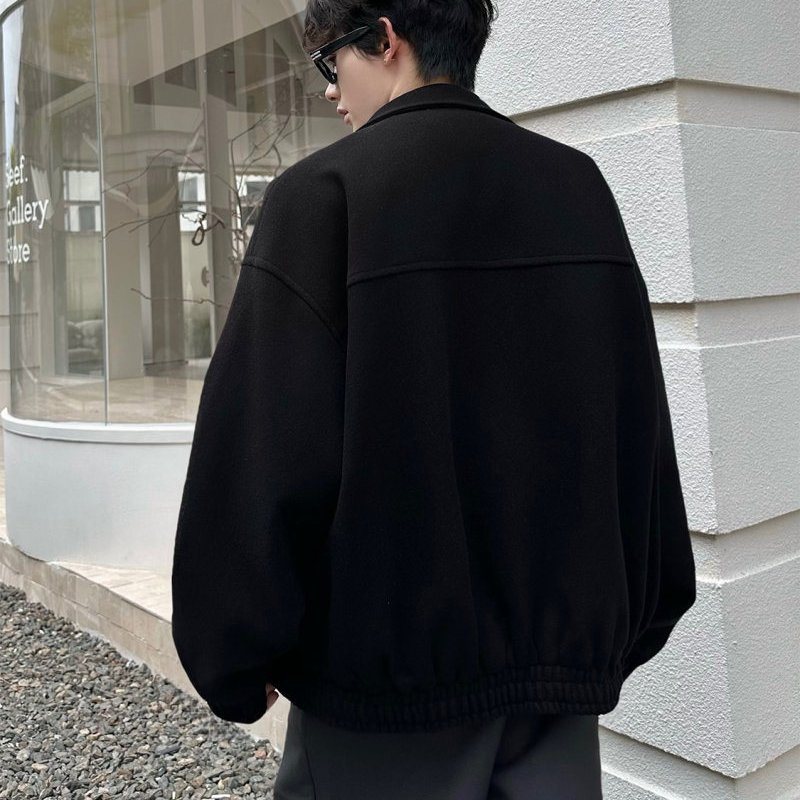 Men's Vintage Tweed Jacket, Relaxed Fit Notch Lapel Fall Outerwear