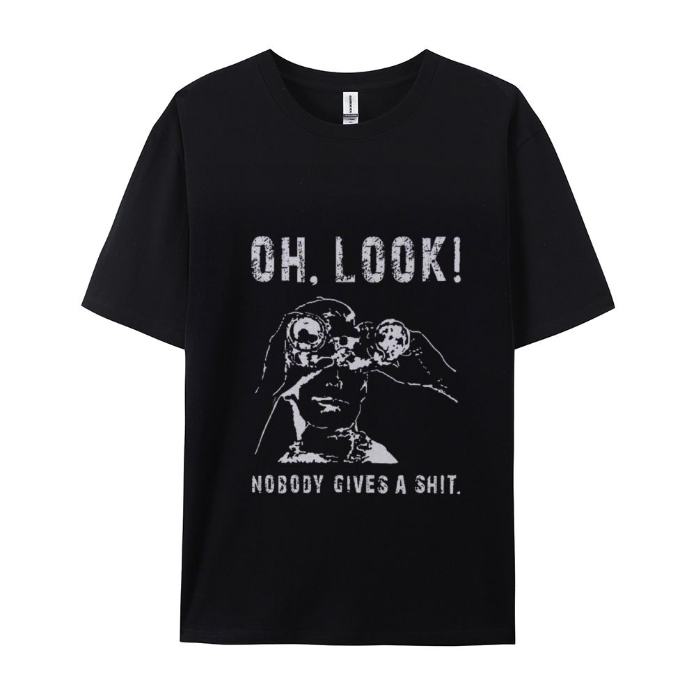 OH LOOK! Nobody Gives A Shit Cotton T-shirt