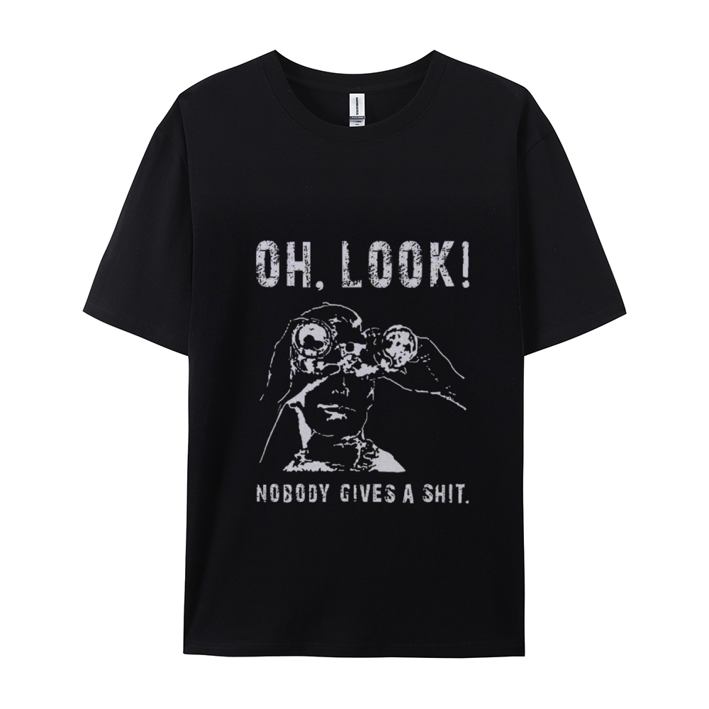 OH LOOK! Nobody Gives A Shit Cotton T-shirt