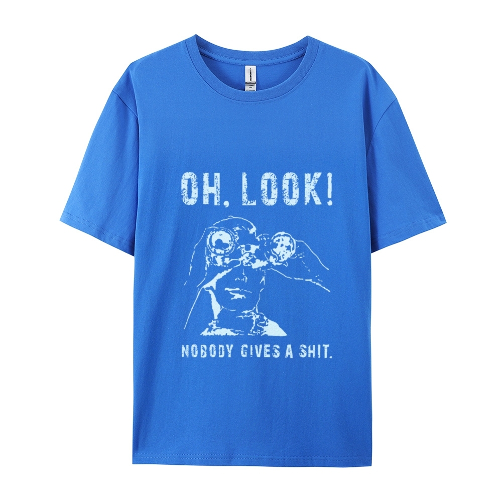 OH LOOK! Nobody Gives A Shit Cotton T-shirt