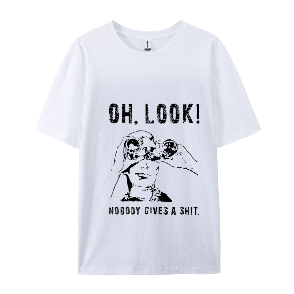 OH LOOK! Nobody Gives A Shit Cotton T-shirt