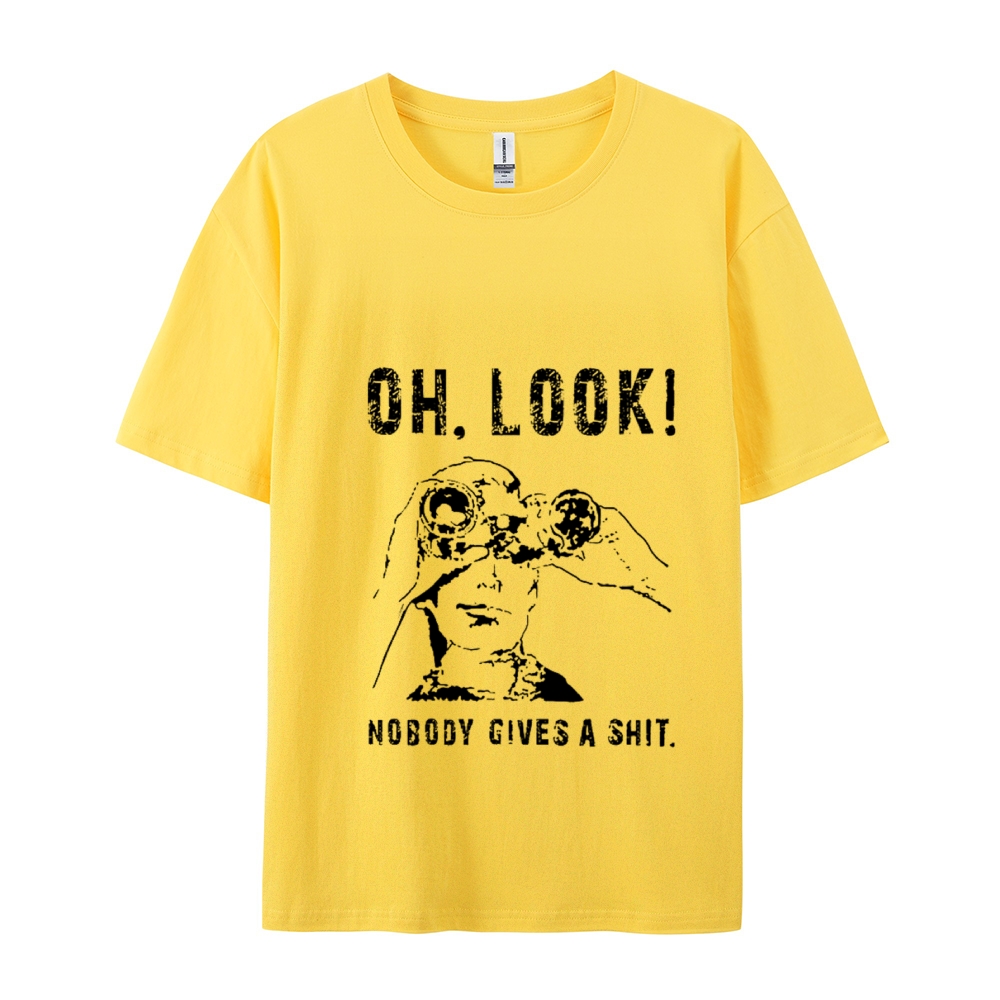 OH LOOK! Nobody Gives A Shit Cotton T-shirt
