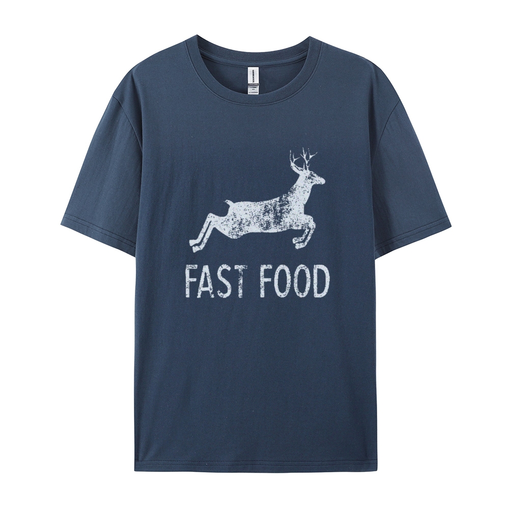 Fast Food Funny Men Hunting Cotton T-shirt