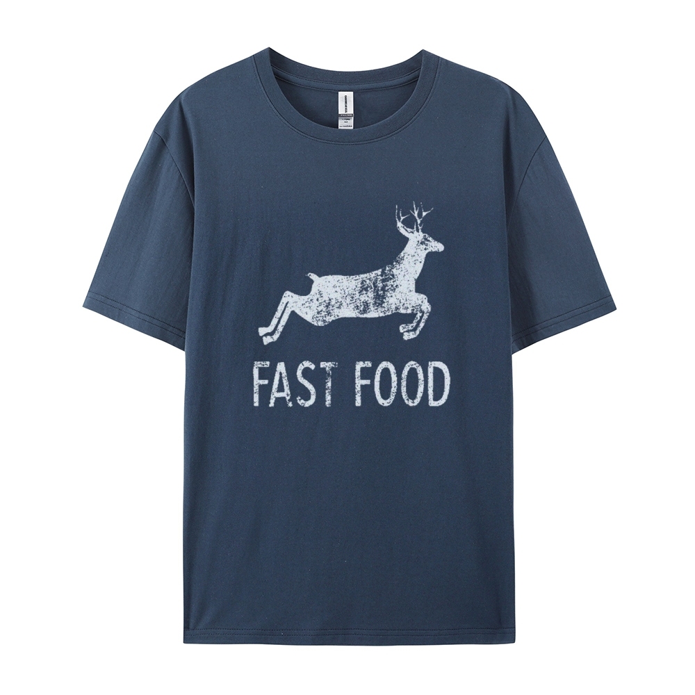Fast Food Funny Men Hunting Cotton T-shirt