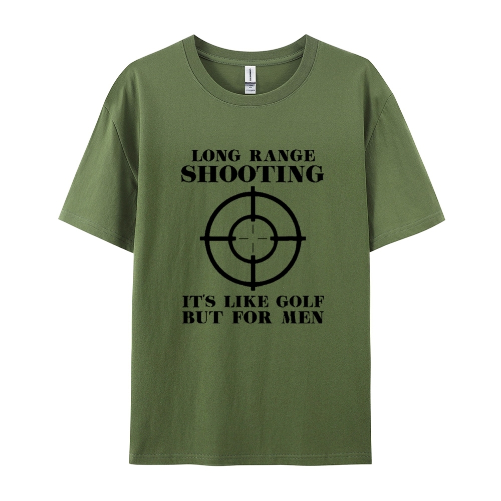 Long Range Shooting It's Like Golf But For Men Cotton T-shirt