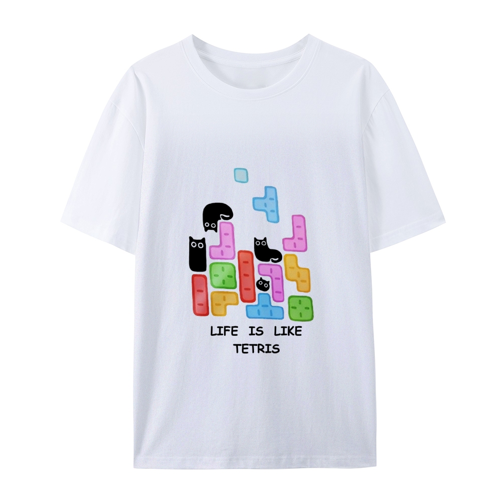 Tetris Cat T-Shirt