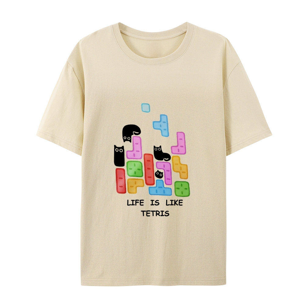 Tetris Cat T-Shirt